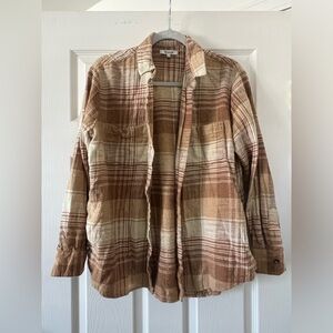 Madewell button-up flannel — 100% cotton | Great for summer/fall over a T-shirt!